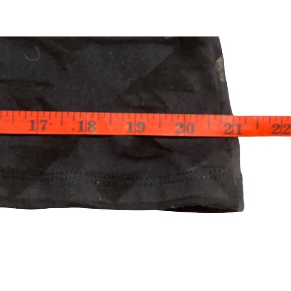 Miken Swim Black Sheer Geometric Cover-Up Dress Mini Medium Sleeveless Racer - Picture 13 of 14